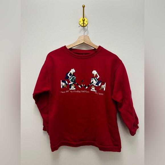 Kids Red Graphic Sweatshirt - Picture 1 of 3